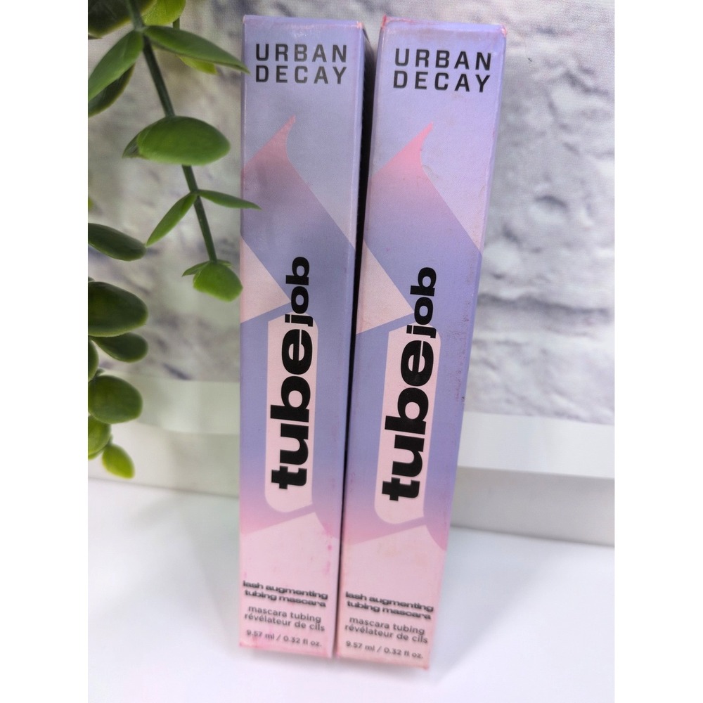 NIB LOT 2💙Urban Decay Tube Job Tubing Mascara Intense Black & Bleached Platinum